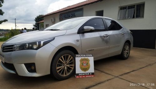 Polícia Civil localiza carro roubado em Osvaldo Cruz