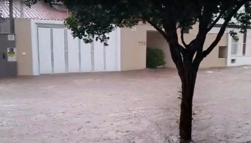 Chuvas intensas em parte da cidade voltam a causar enchentes em pontos críticos de Adamantina