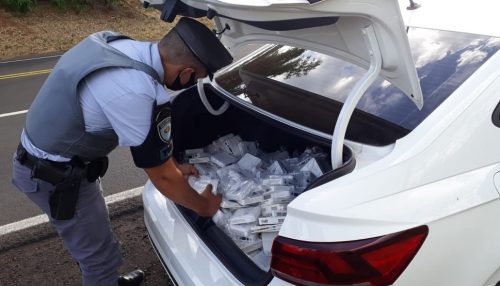 Polícia Rodoviária apreende carga de roteadores do Paraguai durante fiscalização em Dracena