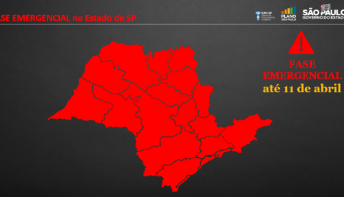Governo de SP prorroga fase emergencial da quarentena até 11 de abril
