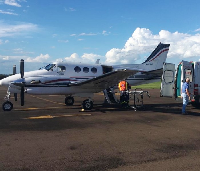 Diagnosticado com Covid-19, ex-prefeito de Dracena é transferido em avião para hospital em Botucatu