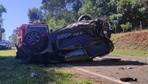 Mãe e filha ficam feridas em rodovia vicinal na região