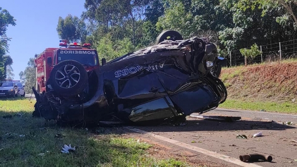 Mãe e filha ficam feridas em rodovia vicinal na região