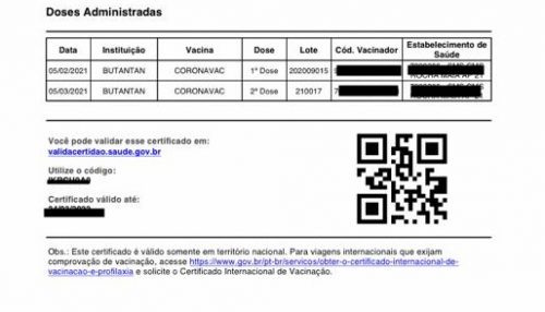 Certificado digital ajudará a controlar vacinação contra covid-19