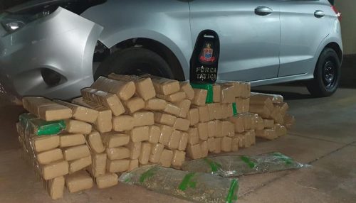 Polícia Militar apreende grande quantidade de drogas  na cidade de Paulicéia