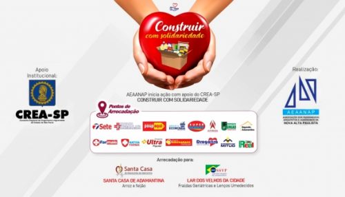 Associação dos Engenheiros lança campanha ‘Construir com solidariedade’ nesta sexta