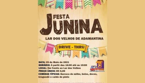Lar dos Idosos promove festa junina em drive-thru neste sábado