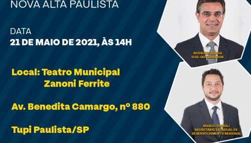 Deputado Bragato informa: audiência pública debaterá criação da microrregião da nova Alta Paulista