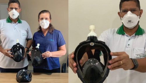 Santa Casa de Osvaldo Cruz recebe máscaras de mergulho adaptadas e que diminuem intubação
