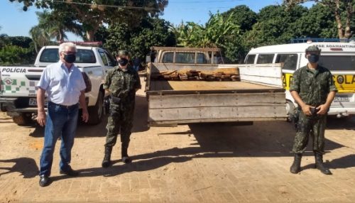 Madeira apreendida em fiscalização da PM Ambiental é doada à APAE de Adamantina