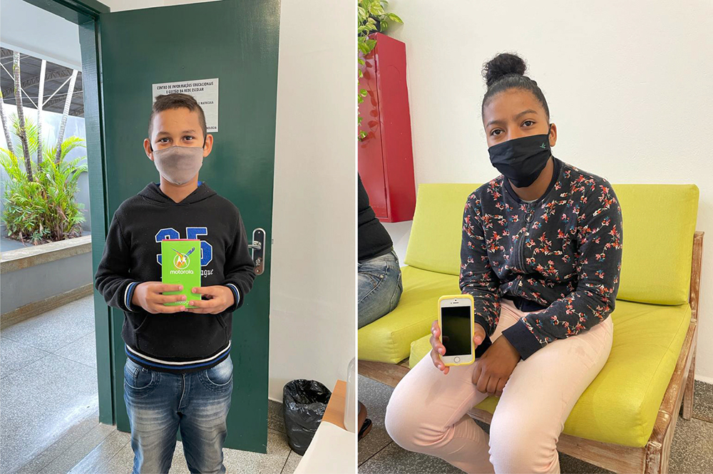 Projeto idealizado pelo Lions de Adamantina beneficia alunos com doação de celulares