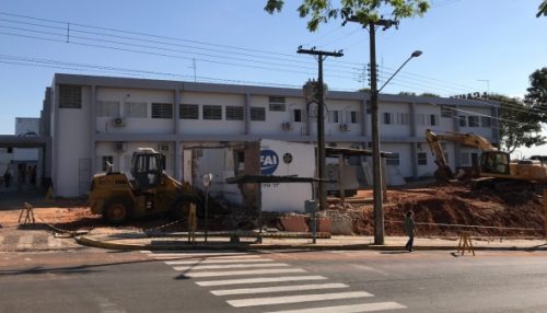 Instalado canteiro de obras para ampliação do pronto-socorro de Adamantina