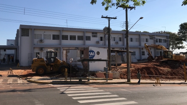 Instalado canteiro de obras para ampliação do pronto-socorro de Adamantina