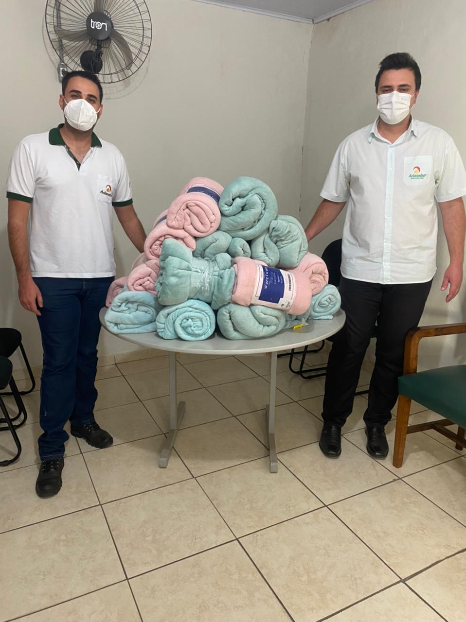 Fundo Social de Solidariedade recebe doação de cobertores