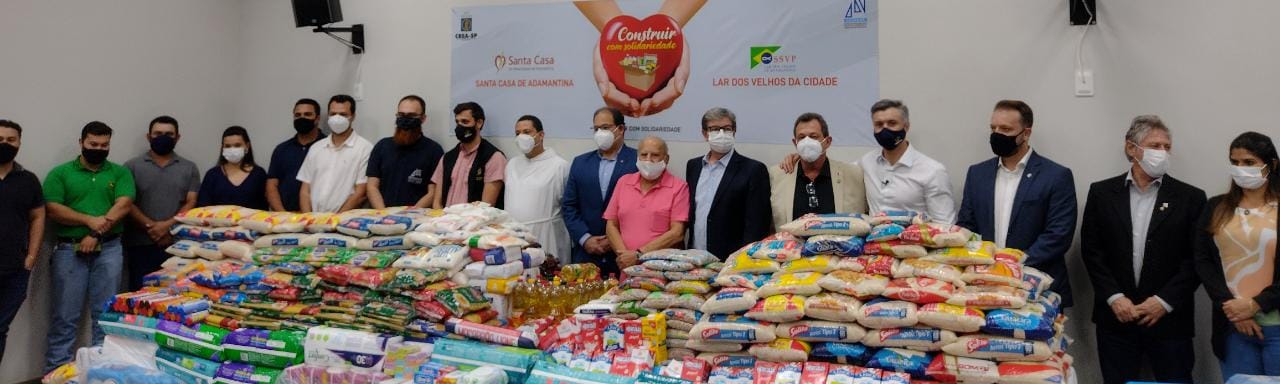Campanha construir com solidariedade, realizada pela Associação dos Engenheiros, Arquitetos e Agrônomos da Nova Alta Paulista