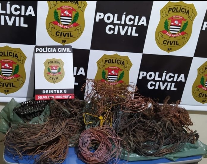 Polícia Civil prende suspeitos de envolvimento em furto e receptação de fios e cabos de cobre em Ouro Verde