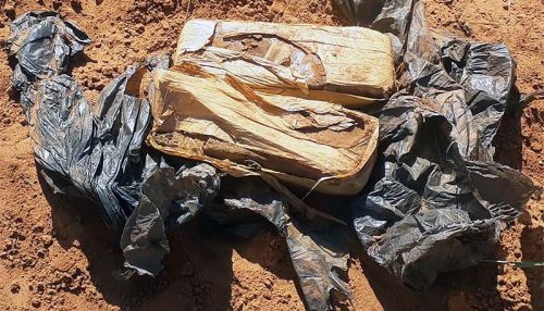 Tijolos de maconha são encontrados durante escavação de alicerce de casa em construção