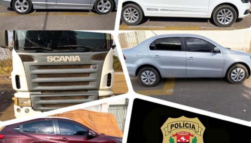 Operação que mira o tráfico de drogas na região apreende carros e caminhão