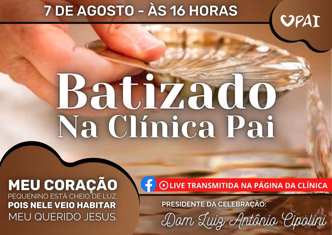 Moradores da Clínica Pai nosso Lar serão batizados