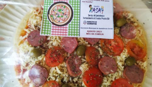 Projeto Asa entrega pizzas para 90 famílias