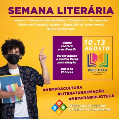 Cultura promove Semana Literária