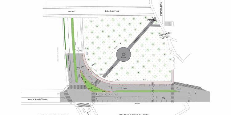 Avenida Antônio Tiveron ganhará faixa extra para acesso ao Centro sem parada no semáforo