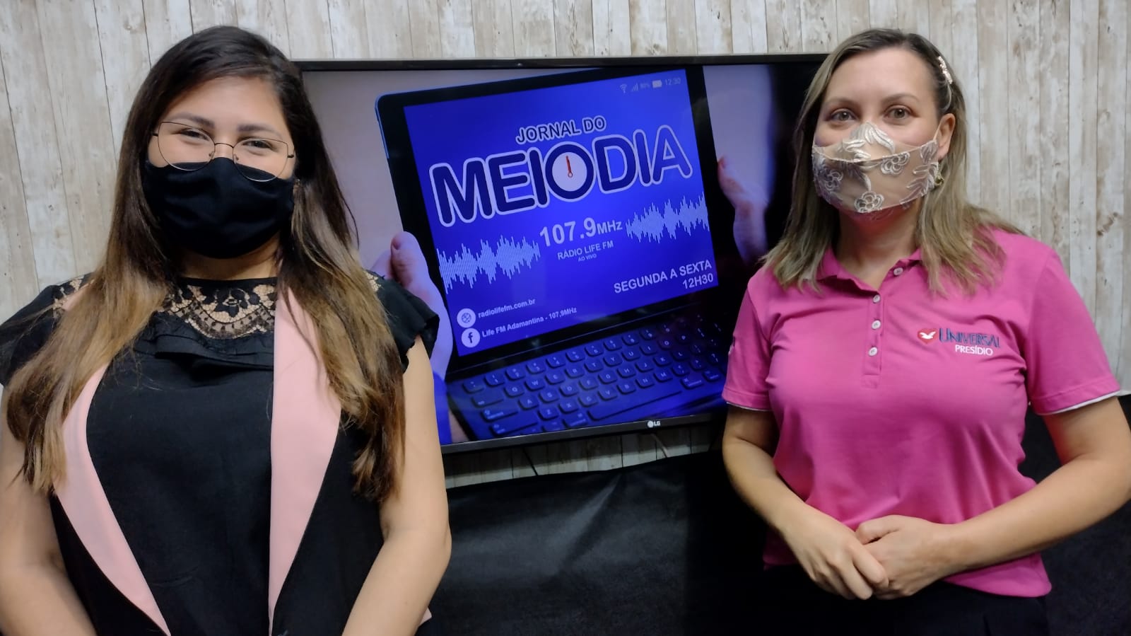 Agosto Lilás, com as conselheiras familiar Regiane Brito e Kátia Alves