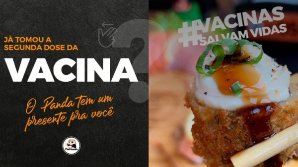 Tio Panda tem promoção exclusiva para clientes com vacinação completa contra a Covid-19