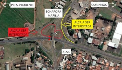 Trevo da ligação Marília-Assis terá obras no pavimento