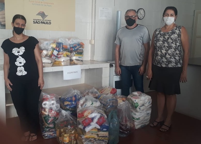 Secretaria de Assistência Social de Adamantina entrega 290 quilos de alimentos para os Vicentinos