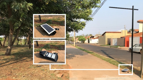 Recém instaladas, 10% das luminárias led já foram danificadas por vândalos no Parque Caldeira