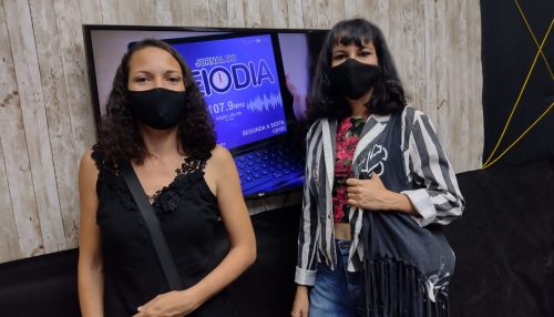 Adriana Barochello Artista Visual, e Renata Barochello Modelista profissional, evidencia curso de Upcycling, Moda Sustentável