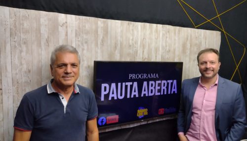A estreia do Programa Pauta Aberta foi sucesso o apresentador Dr. Helio Malheiros Jr. entrevistou  Sr. Edson Frazon empresário
