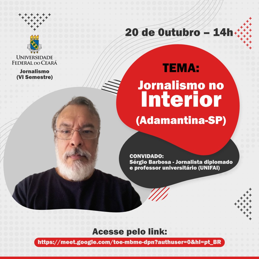 Professor da UniFAI participa de evento  on-line na Universidade Federal do Ceará