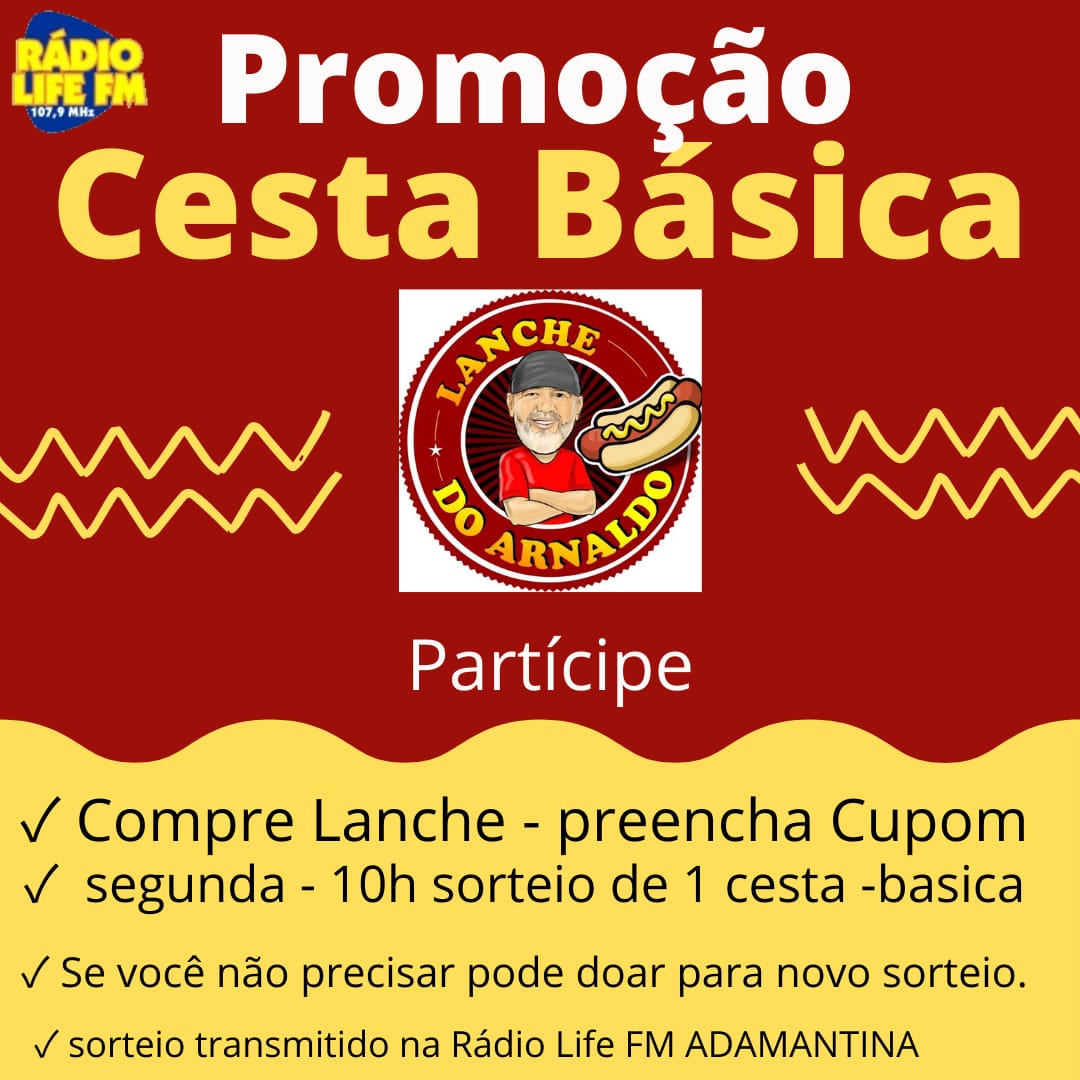 Promoção do Lanche do Arnaldo continua até dezembro