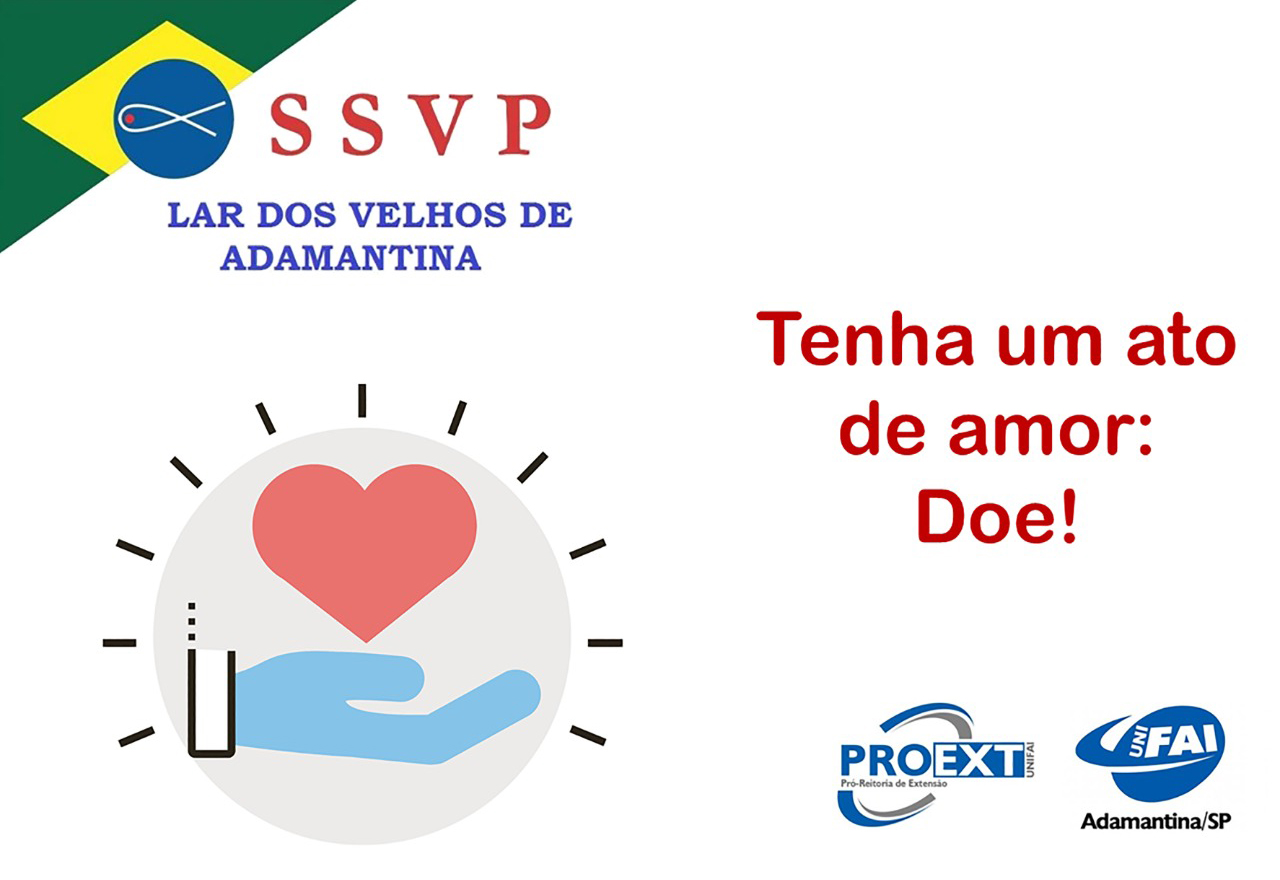 Pró-Reitoria de Extensão organiza campanha de  arrecadação de alimentos para o Lar dos Velhos