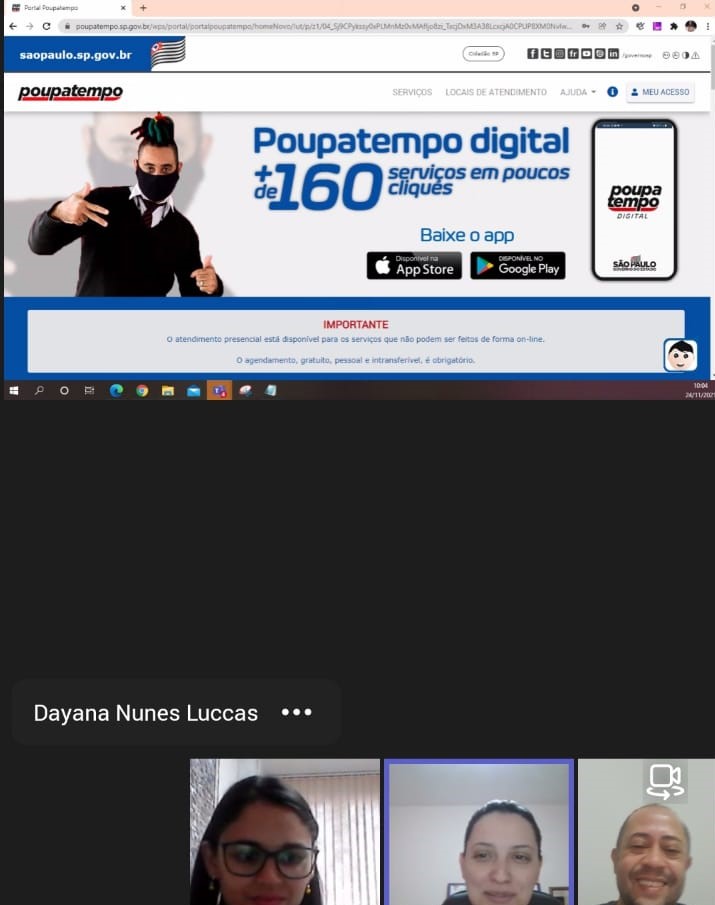 Equipe técnica da Prefeitura de Adamantina participa de mais encontro sobre a implantação do Poupatempo