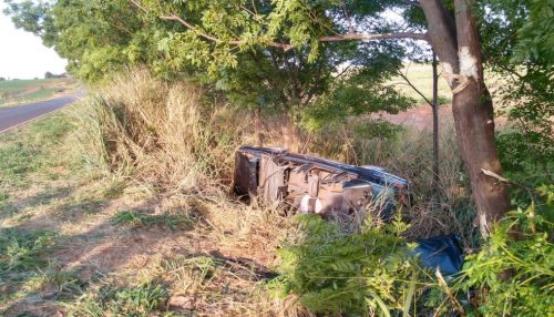 Homem morre após bater carro em árvore e capotar na Rodovia Jorge Bassil Dower