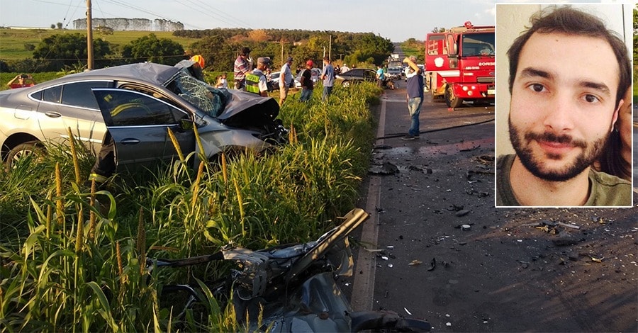 Dois homens morrem em acidente na SP-457; um dos carros havia sido furtado em Bastos