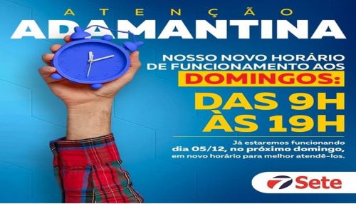 Com ofertas bombásticas Rede Sete Supermercados estende horário de atendimento aos domingos das 9h às 19h