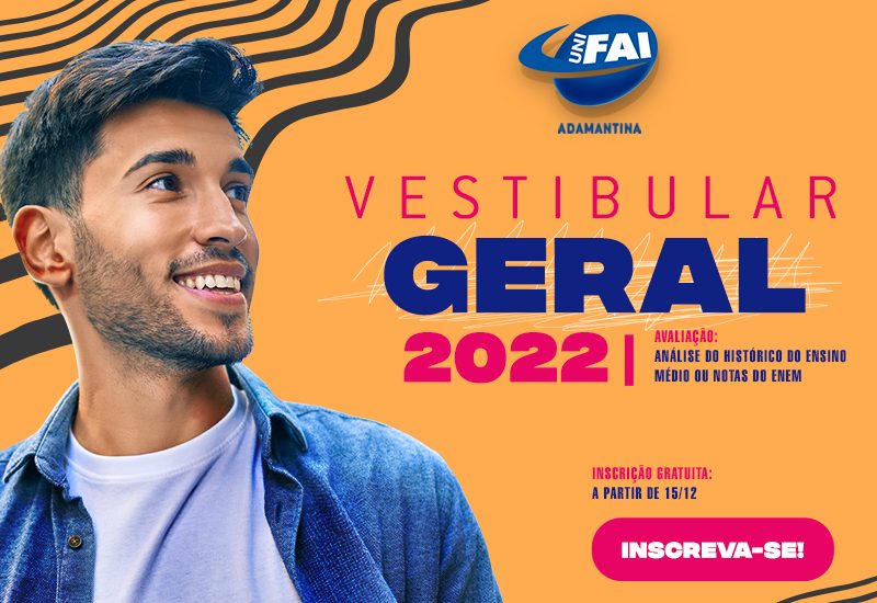 UniFAI abre inscrições gratuitas para  3ª edição do Vestibular Geral 2022
