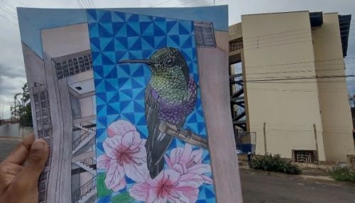 Artista busca doações para criar painel em paredão do Conjunto das Azaleias