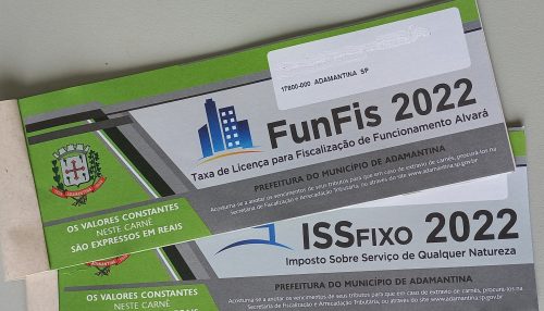 Prefeitura de Adamantina inicia distribuição de carnês de ISS e Alvará de 2022 a partir da próxima semana