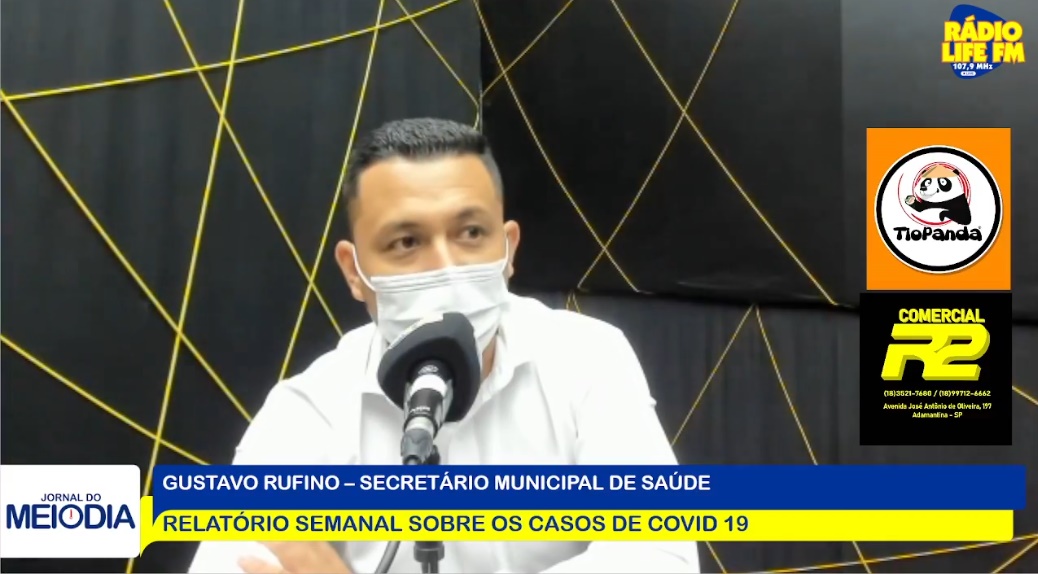 Os casos positivados vão baixar se  todos colaborarem, diz  Gustavo Rufino