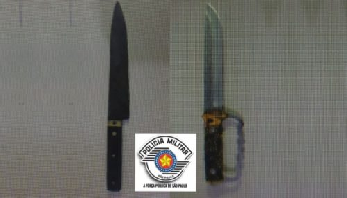 Na virada, PM de Lucélia prende rapaz após ele ferir à faca o próprio pai, na Vila Renó