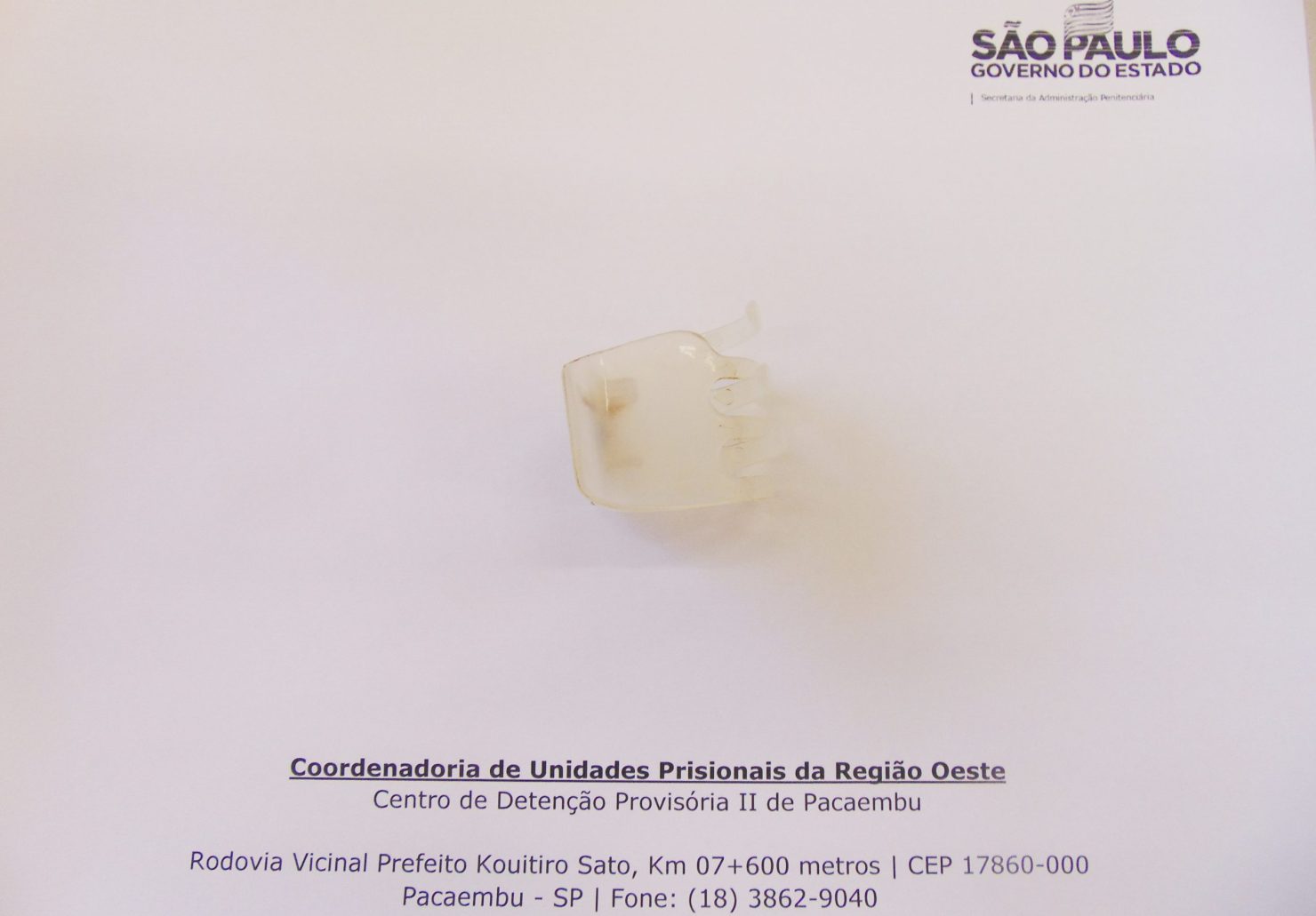 Avó é flagrada tentando entrar com objeto proibido no CDP II de Pacaembu