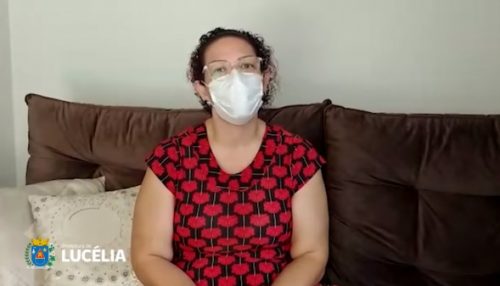 Em vídeo, prefeita de Lucélia comunica que contraiu a Covid-19