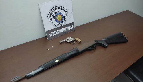 Polícia Militar de OC apreende armas de fogo em uma fazenda no Bairro Negrinha