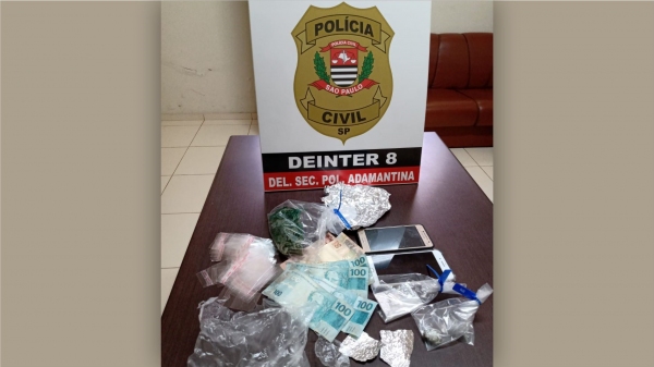 DIG/DISE de Adamantina prende casal de irmãos por tráfico de drogas