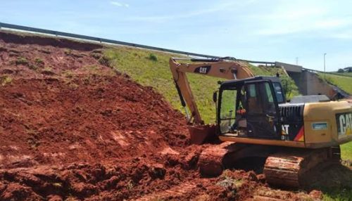 Eixo SP recupera erosão em talude no acesso a Flórida Paulista